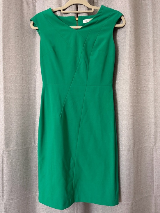 Calvin Klein Green Midi Dress - Picture 4 of 5